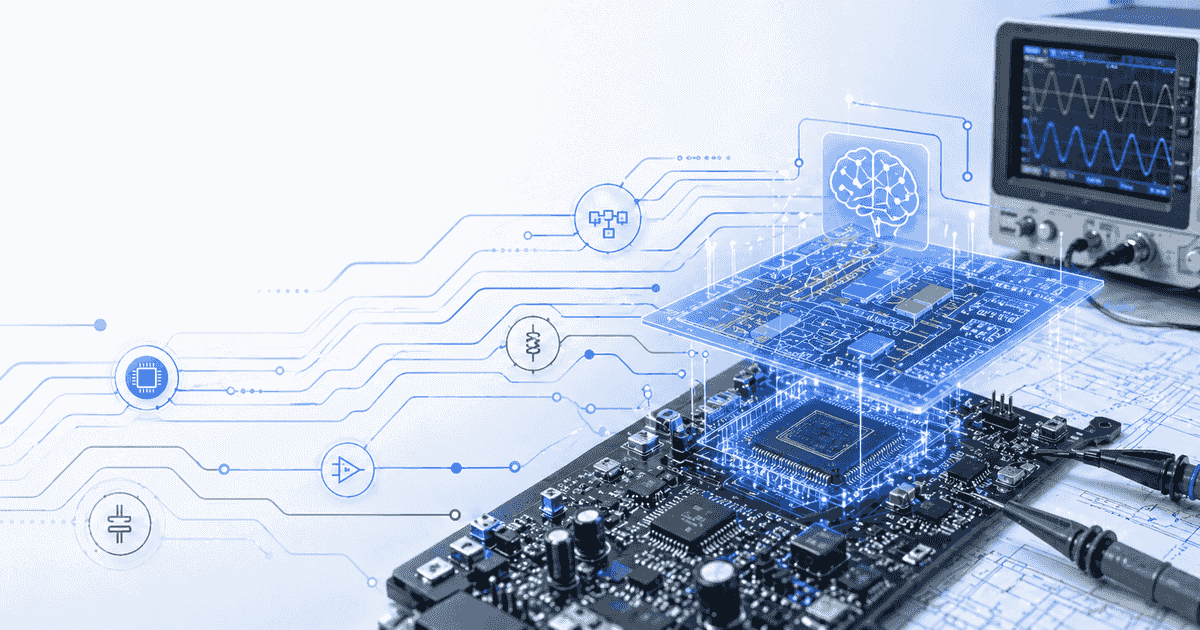 AI circuit design illustration